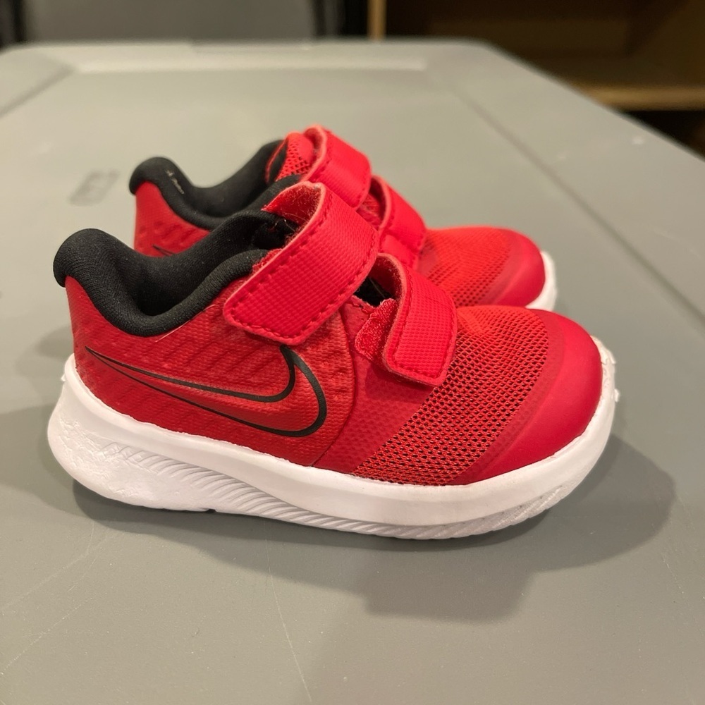 Nike Kids Red and Black Sneakers